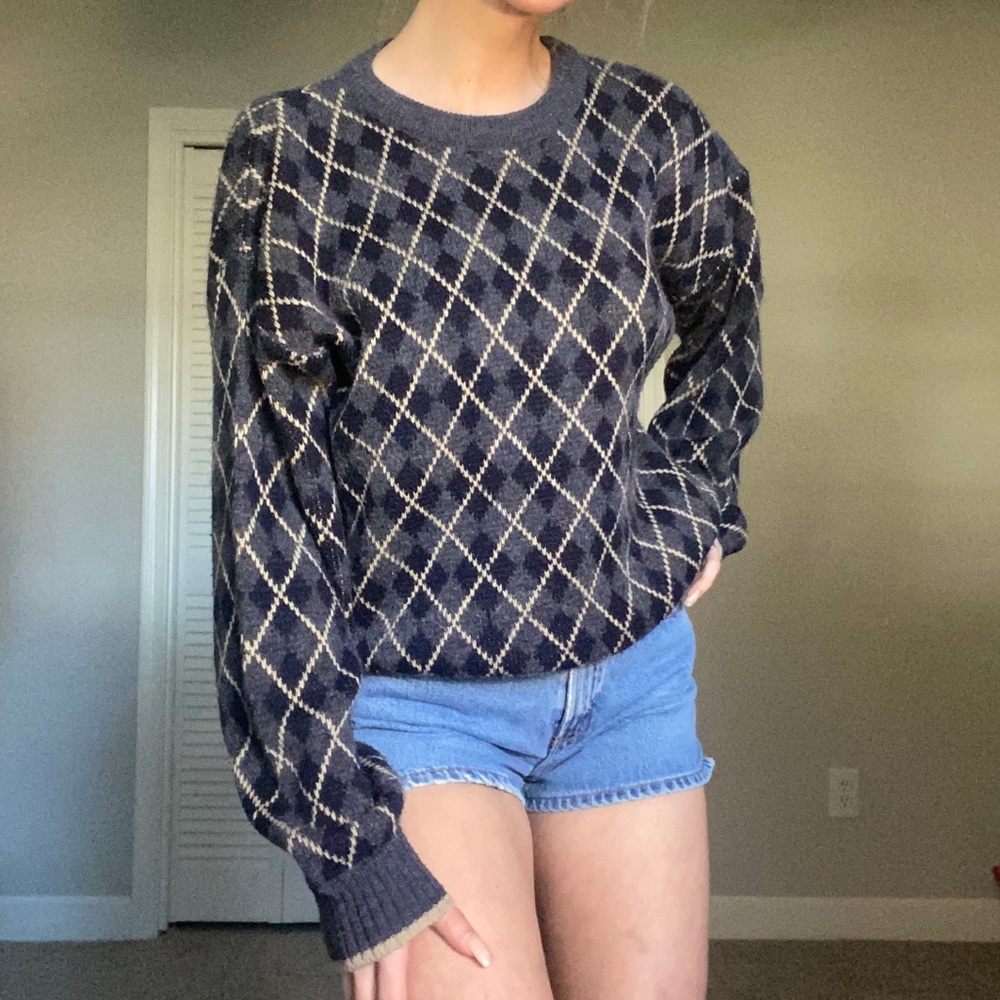 Vintage Trading Company Argyle Dad Sweater